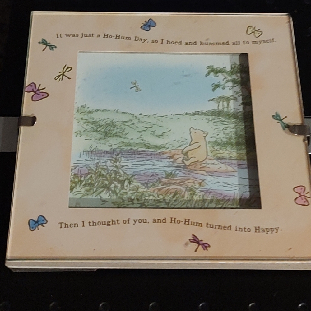 Disney Classic Pooh Picture 5"x5" Frame features a charming illustration of Pooh